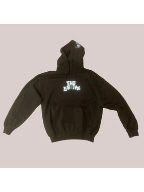 Bx Logo The Bronx Cannabis Leaf Hoodie, Size Medium